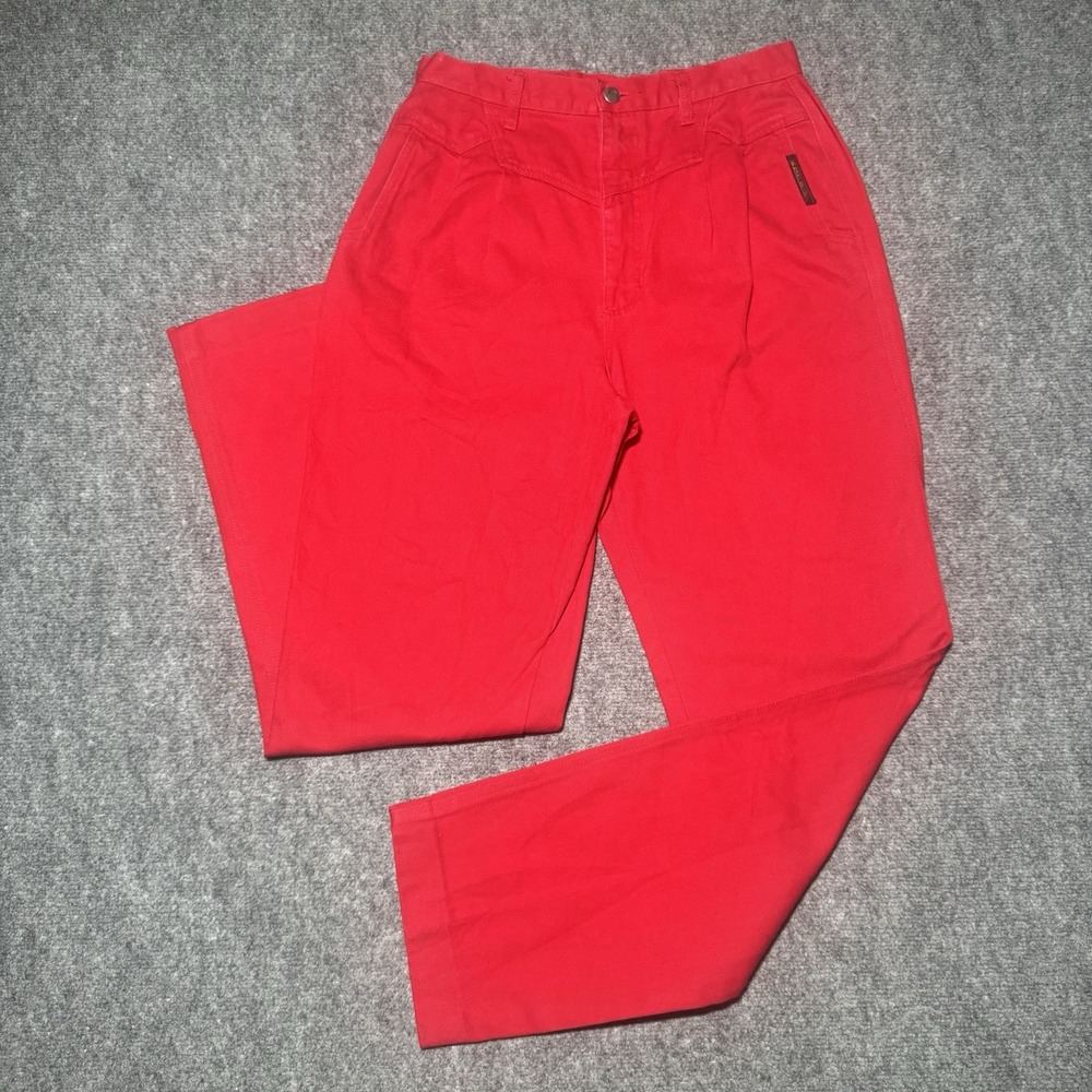 VTG 90s Rocky Mountain Bareback High Rise Jeans Women Tag 13/14 Red Fit 30x31.5